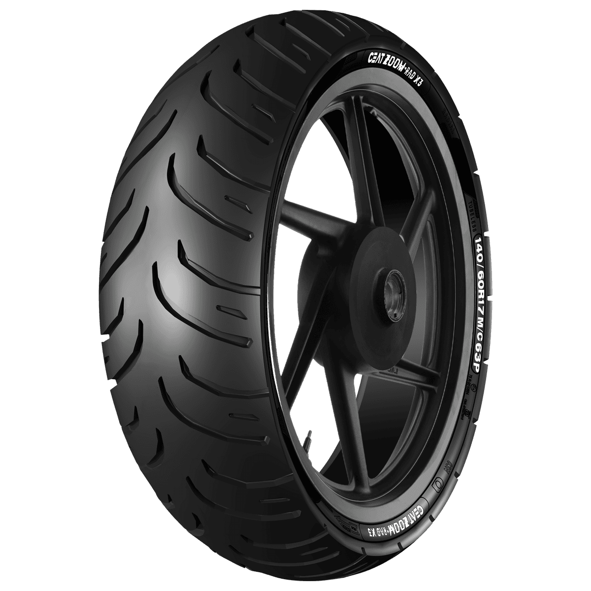 CEAT Zoom Rad X3 140/60 R17 63P Tubeless Image