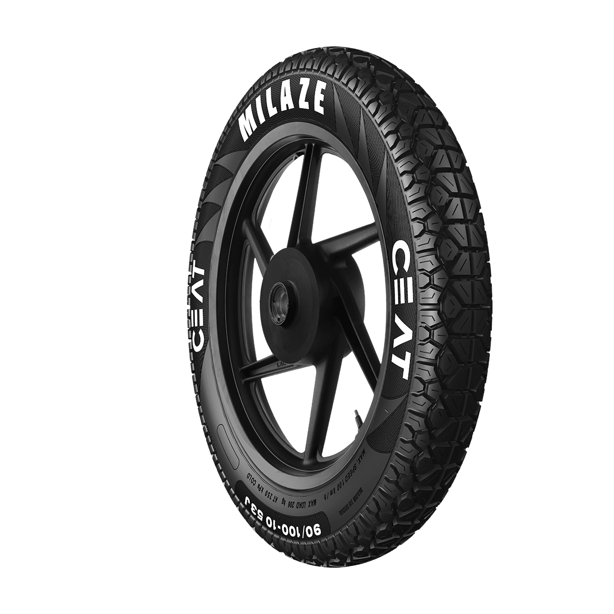 Ceat Milaze 90/90-12 54J Tubeless Tyre Soni Tyre House
