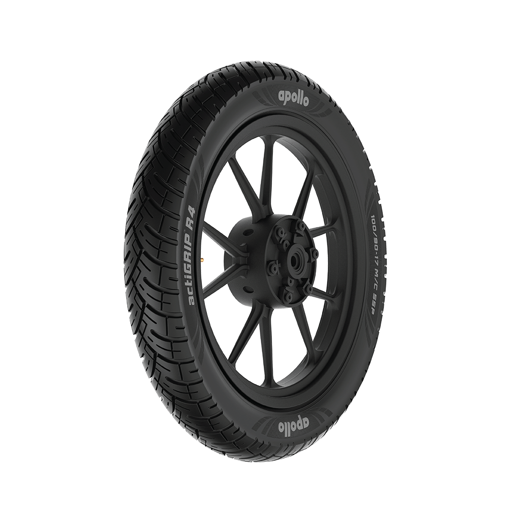 Apollo Actigrip R4 110/80-17 57P Tubeless Tyre Soni Tyre House