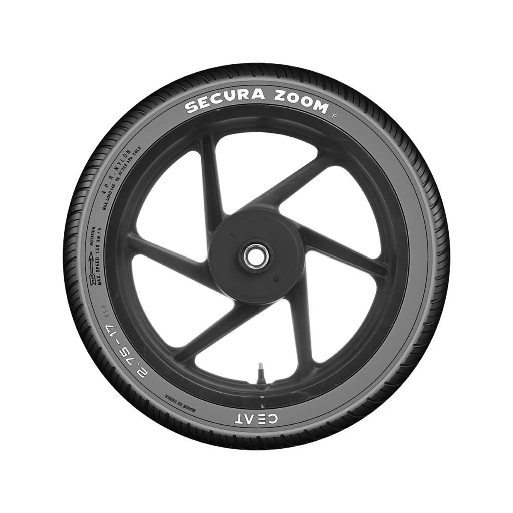 Ceat Secura Zoom F 2.75-18 42p Tubeless Tyre - Soni Tyre House